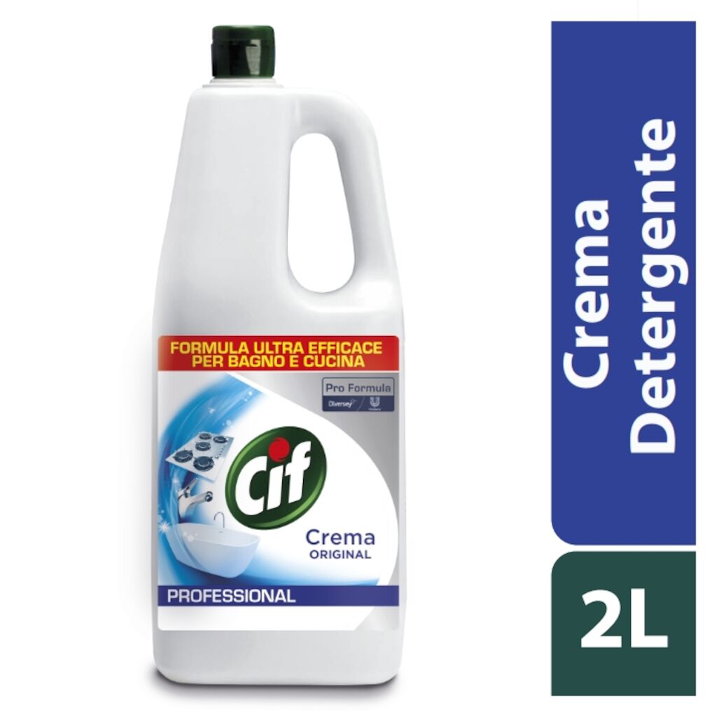 Cif Crema Classica 6x2L - Detergente liquido cremoso per le superfici lavabili di bagno e cucina